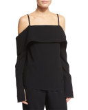 V-Back Cold-Shoulder Top