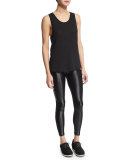 Lustrous Shiny Athletic Leggings