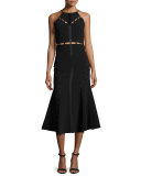Shaik Cutout Sleeveless Midi Dress
