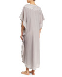Mossell Embroidered Long Caftan, Frost