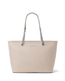 Jet Set Chain Saffiano Multifunction Tote Bag, Cement