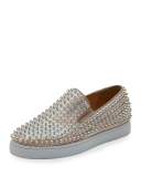 Roller Boat Spiked Skate Sneaker, Doubou/Clear