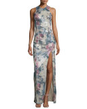 Desert Rose Sequined Sleeveless Gown, Desert Rose