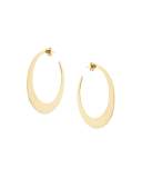 Medium Gloss Hoop Earrings in 14K Yellow Gold