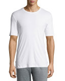 Sea Island Cotton Crewneck Tee, White