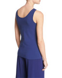 Perfect Jersey Scoop-Neck Tank, Abyss, Plus Size