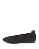 Belicia Stretch-Woven Flat, Black