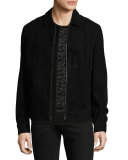 Suede Jacket w/ Fringe