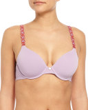 Pure Luxe Contour Underwire Bra, Viola/Cardinal