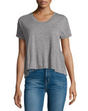 The Girlfriend Short-Sleeve Tee, Heather Gray
