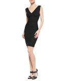 Karima Signature Bandage Dress, Black