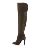 Bentlee Suede Over-the-Knee Boot, Graphite