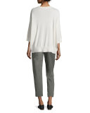Carrot Flat-Front Chino Trousers