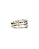 Silver Glamazon Stardust Triple Band Ring with Diamonds