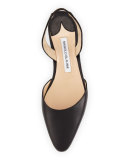 Aspro Sambra Leather Slingback Pump, Black
