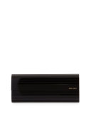Sweetie Flap-Top Acrylic Clutch Bag, Black