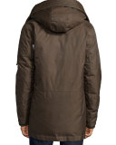 Tech N3-B Snorkel Hooded Coat, Brown