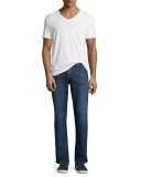 Brett Modern Boot-Cut "A" Pocket Denim Jeans, Visionary