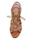 Larissa Gladiator Wedge Sandal, Cuoio