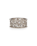 Ramage 18K White Gold Diamond Ring, 0.67 tdcw, Size 52