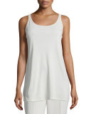 Sleeveless Scoop-Neck Lightweight Jersey Tank