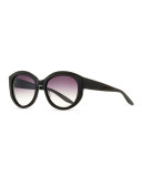 Patchett Gradient Sunglasses, Black/Smolder