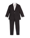 Boys' Two-Piece Mod Suit, Black, 2T-14