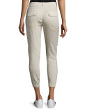 Linen-Blend Cargo Pants