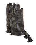Leather Tassel Gloves