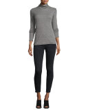 The Turtleneck Top, Heather Gray