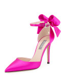 Trance Satin Bow Pump