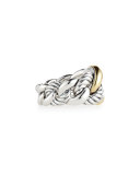 Belmont Curb Link Ring with 18k Gold