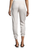 Linen-Blend Patchwork Cargo Pants