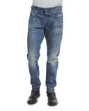 3301 Restored Tapered-Leg Denim Jeans, Blue