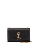 Monogram Medium Stars Logo Chain Shoulder Bag, Black