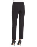 Tusko Straight-Leg Ankle Pants, Black
