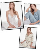 Cotton Cluny Lace-Trim Pajama Set, White