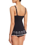 Enchantment D-Cup One-Piece Swimdress, Black