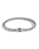 Classic Chain Extra Small Pavé Pusher Clasp Bracelet
