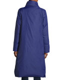 Long Stand-Collar Puffer Coat
