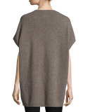 V-Neck Cashmere Cocoon Tunic