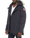 Chateau Parka w/Fur Trimmed Hood, Navy