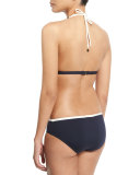 plage du midi halter swim top