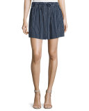 Wendolyn Striped Button-Front Skirt