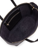 Panama East-West Zip Tote Bag, Black