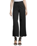 Folktale Scalloped Palazzo Pants, Jet