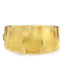 Dune 18k Gold and Diamond Cuff Bracelet