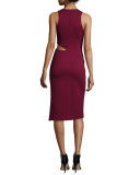 Sleeveless Ponte Curve Splice Dress