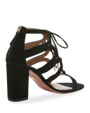 Holli Suede Lace-Up 85mm Sandal
