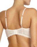 June Lace Long-Line Underwire Bra, Magnolia Blush